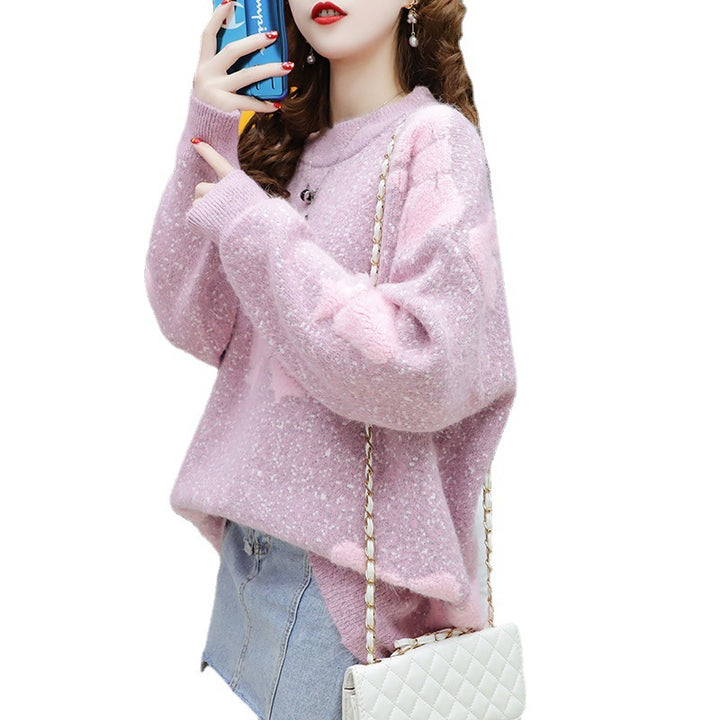 Femme Struktureret Sløjfe-Detalje Pullover Sweater Stilla