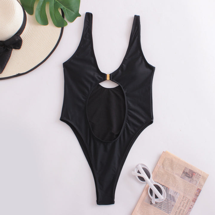Dame Cut-Out Dyb V Badedragt Stilla