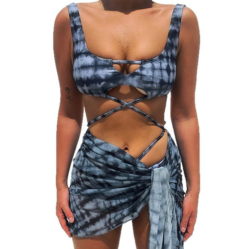 Dame Bikini-sæt med innovativt snøredesign og spændende cut-out-detaljer Stilla