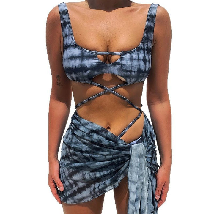 Dame Bikini-sæt med innovativt snøredesign og spændende cut-out-detaljer Stilla