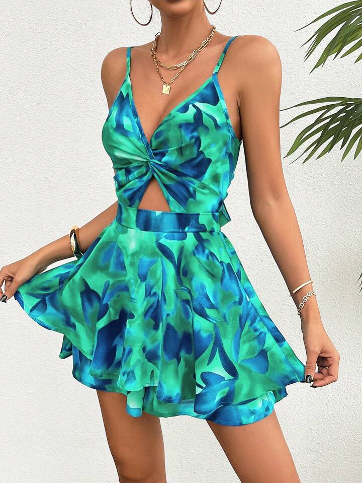 Dame Flirty Twist-Front Mini Kjole Stilla