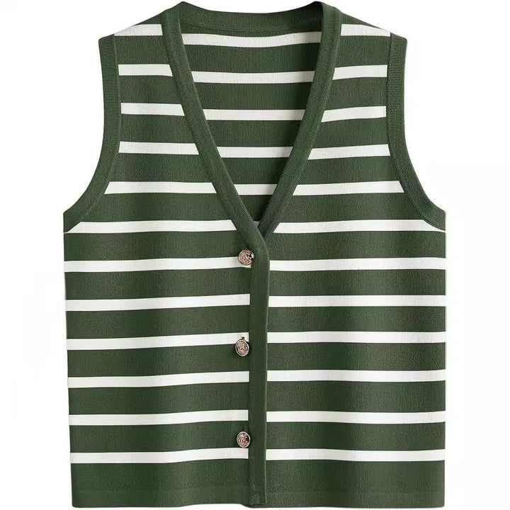 Dame stribet cardigan Stilla