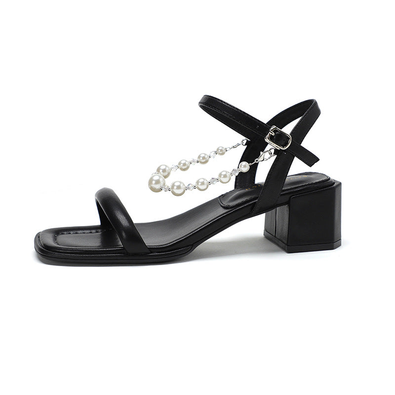 Femme Elegante Blokhæle Sandaler Stilla