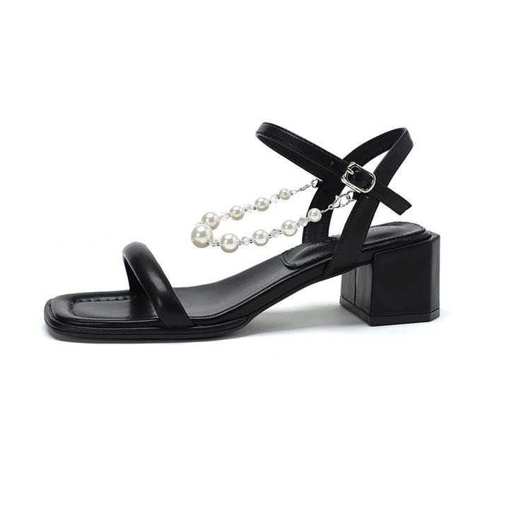 Femme Elegante Blokhæle Sandaler Stilla
