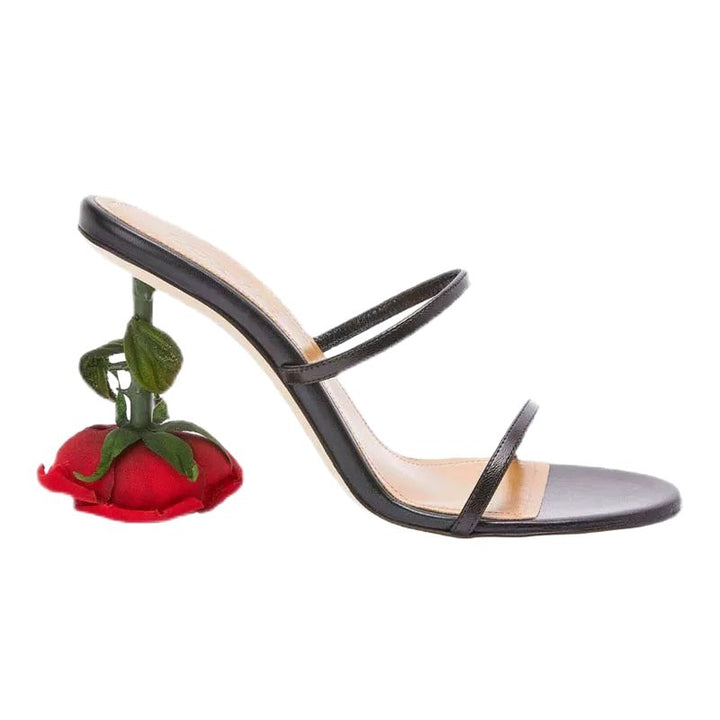 Dame Flip-Flops med stilfulde neglelak-hæle Stilla