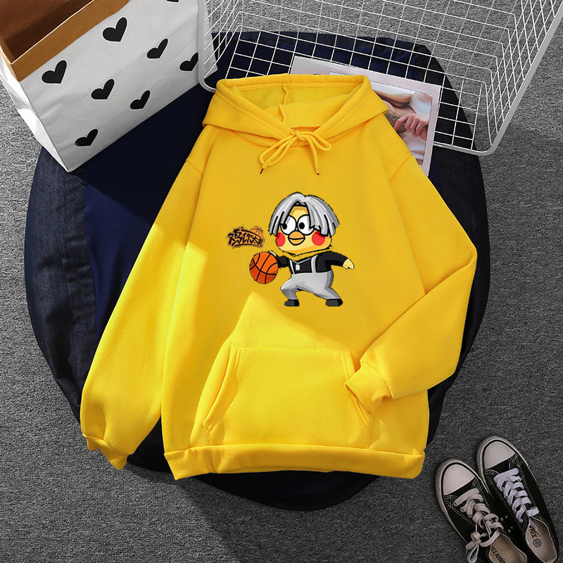 Kvinders hoodie med kreativt basketballmotiv Stilla
