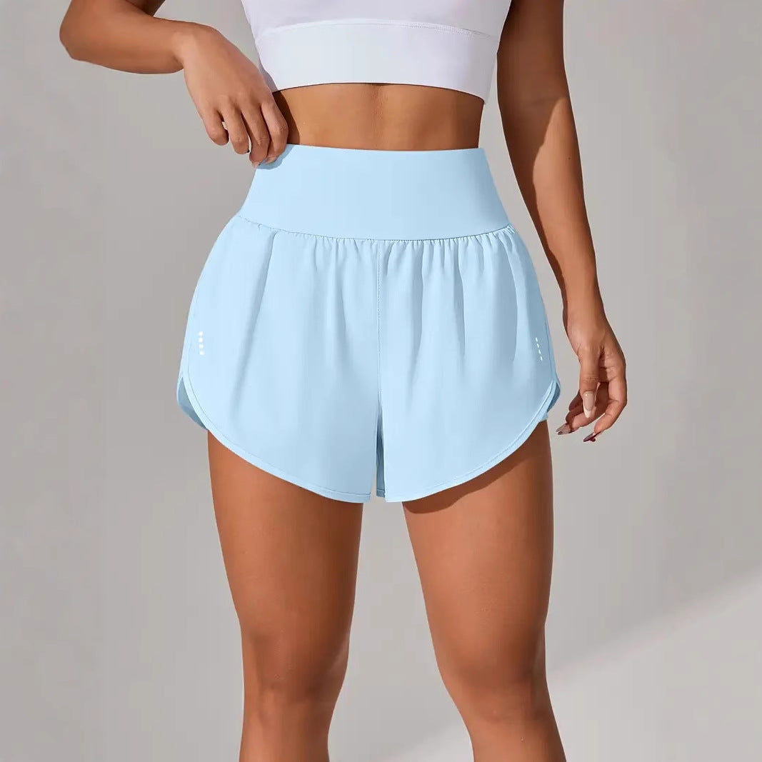 Dame Sporty Løbe shorts med strækbart liv og åndbare mesh-indsæt Stilla