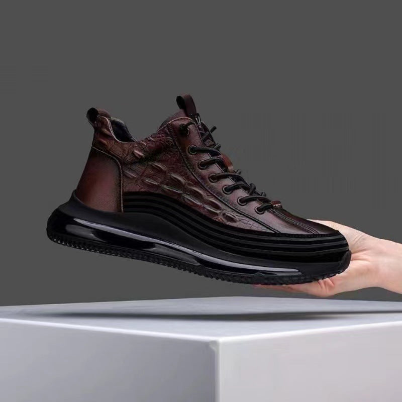 Dame Sportliche High-Top Sneakers med struktureret overmateriale Stilla