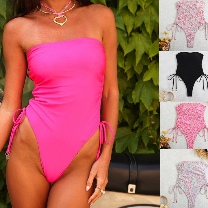 Dame High-Cut Strappy Énper Badeanzug Stilla
