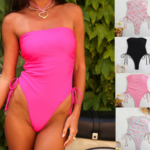 Dame High-Cut Strappy Énper Badeanzug Stilla