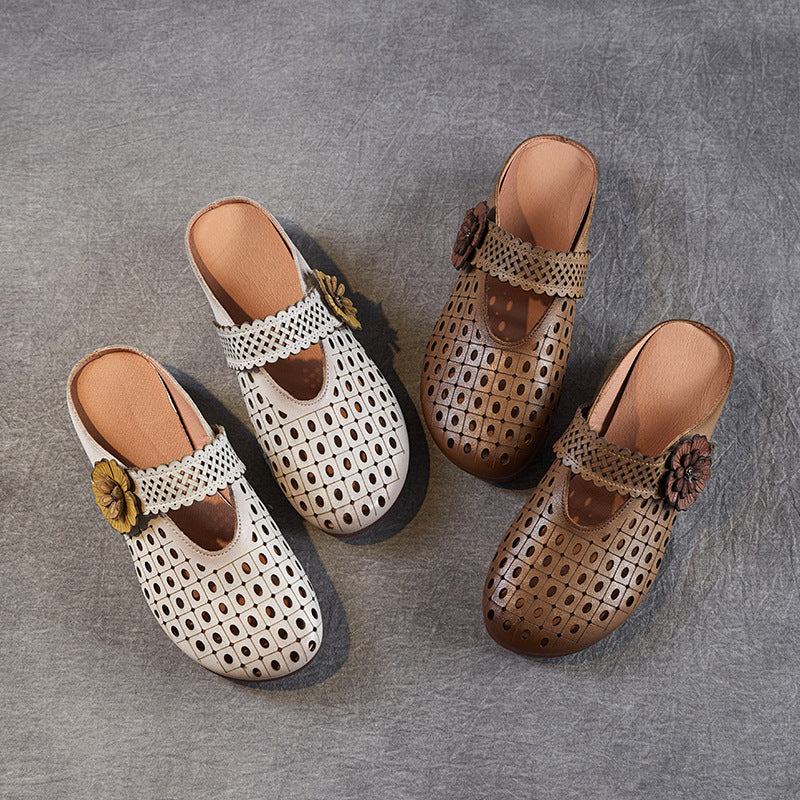 Dame blomsterdekoration komfort slip-on clogs Stilla