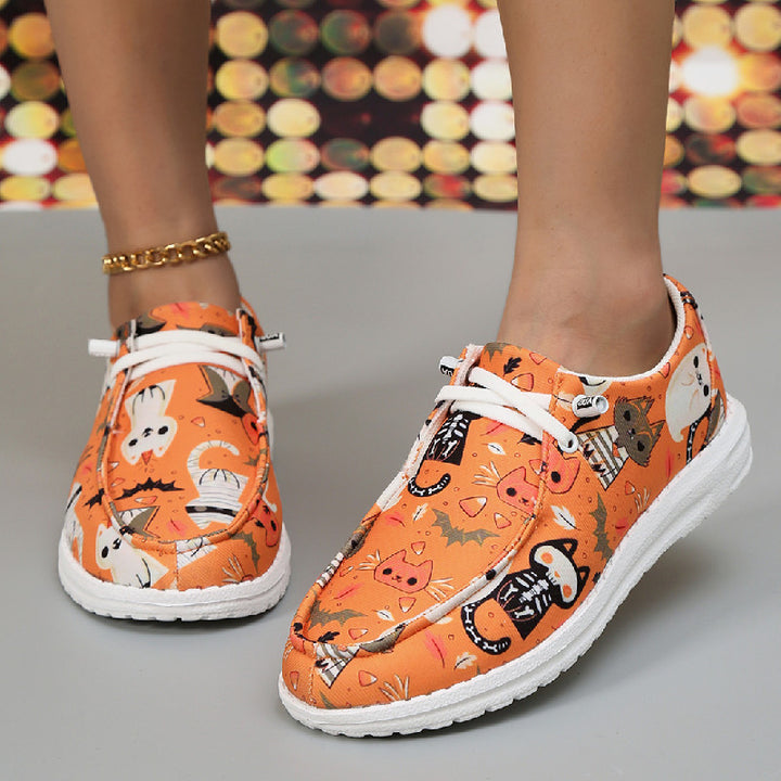 Dame Åndbare Fritidssneakers med sjovt Halloween-motiv Stilla