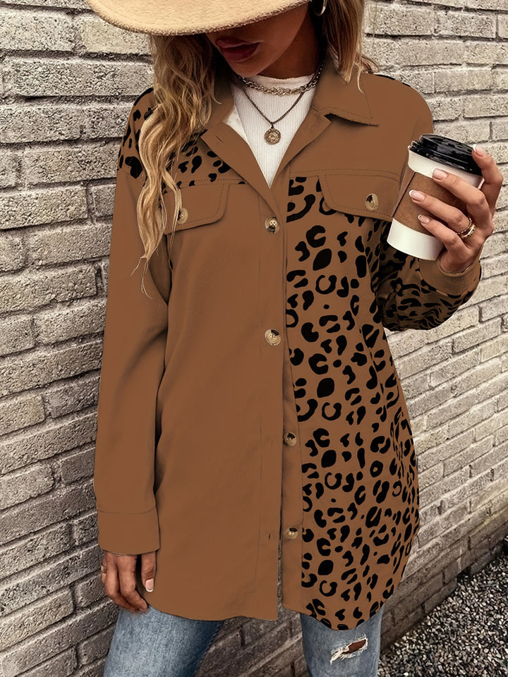 Dame Leopardprint Overshirt Stilla