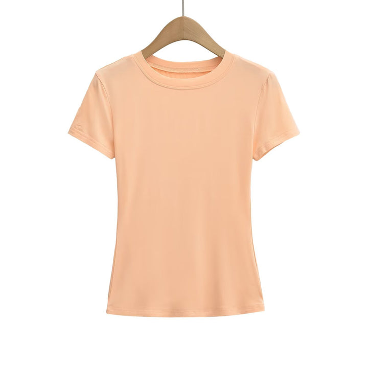Dame Sporty T-shirt med tætsiddende snit og innovativt strækstof Stilla