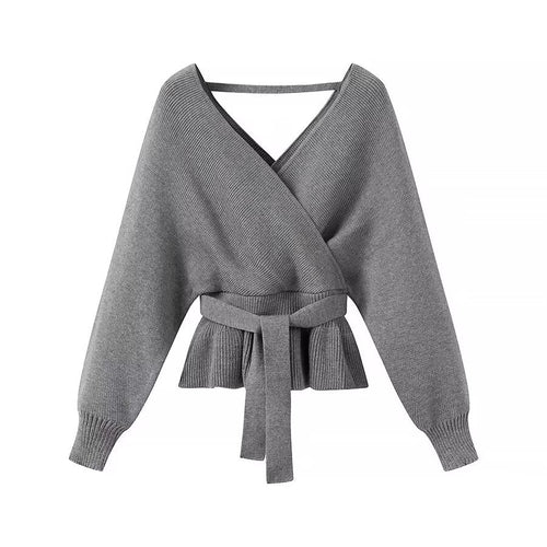 Femme Wickeltop med elegant sløjfedetail Stilla
