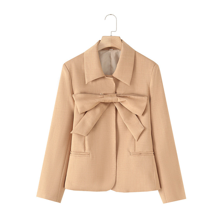 Femme Tailoreret Blazer med Sløjfedetalje Stilla
