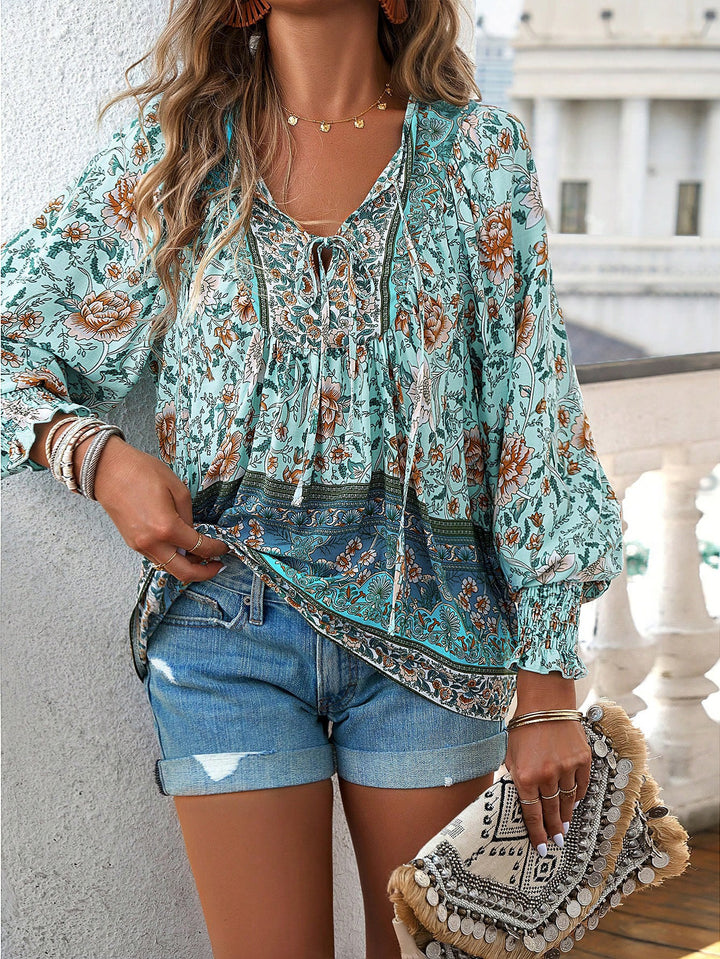 Femme Floral Boho Bluse Stilla