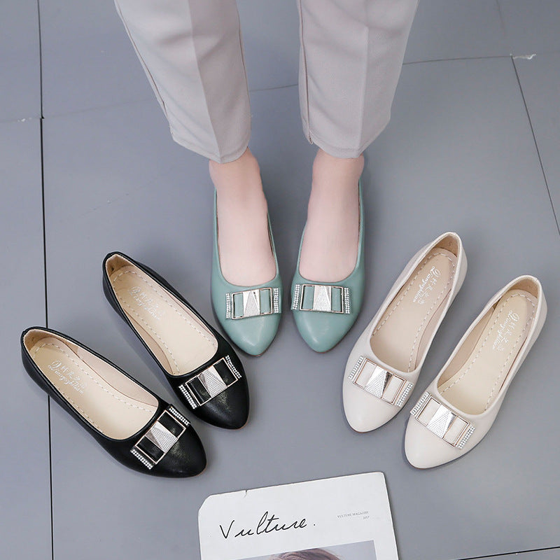Dame elegante Ballerinas med mode smykke detalje Stilla