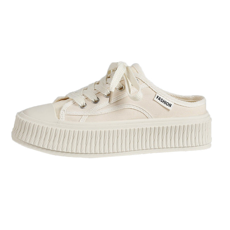 Dame Modische Sneakers med tykk platformsål og åndbar overfladestruktur Stilla