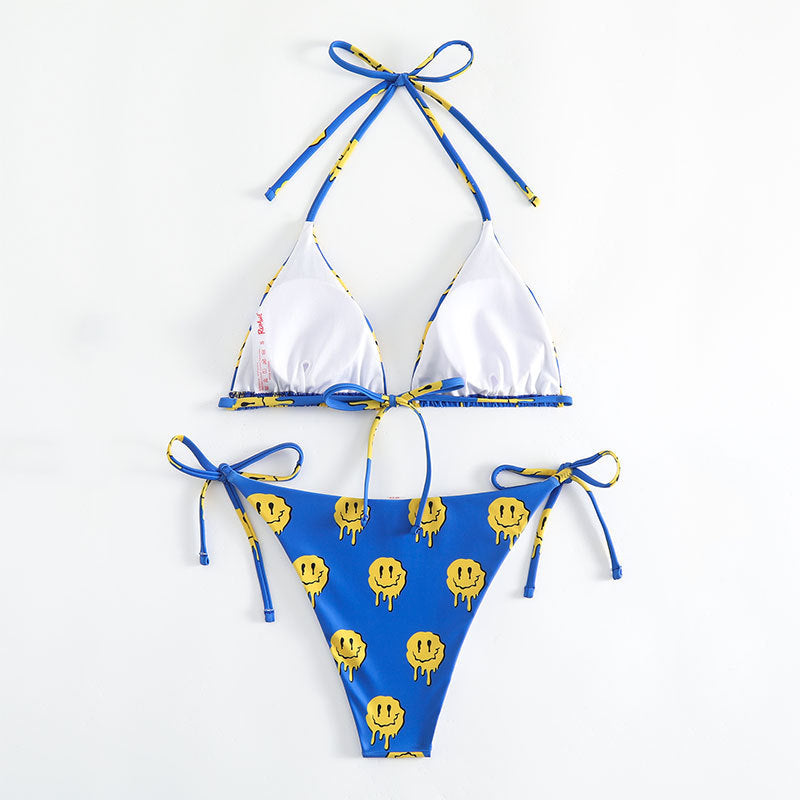 Damer dråbe mønster triangel bikini Skovae