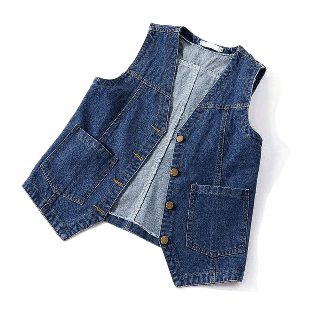 Dame Jeansvest Stilla
