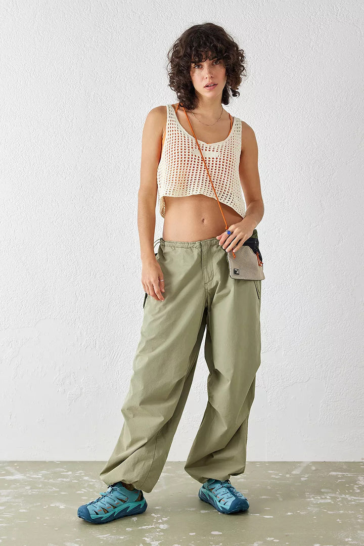 Dame luftig net-crop-top Skovae