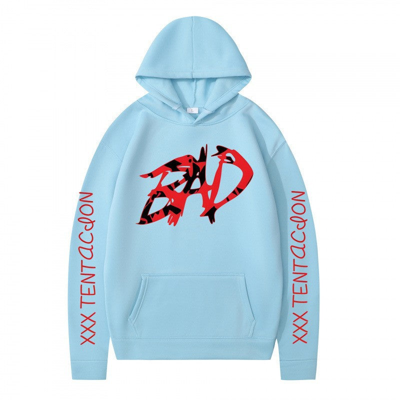 Kvinder hoodie med iøjnefaldende grafisk tryk og afslappet pasform Skovae