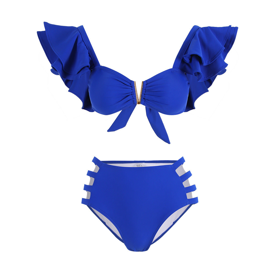 Dame Bikini-sæt med spændende flæsedesign og smart snit Stilla