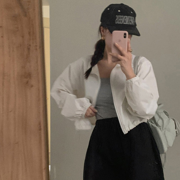 Dame letvægts cropped overgangsjakke Stilla