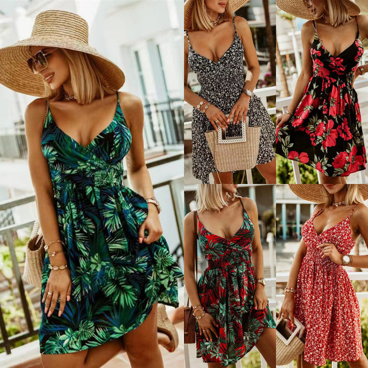 Femme Tropical Print Wrap Dress Stilla 1750652616