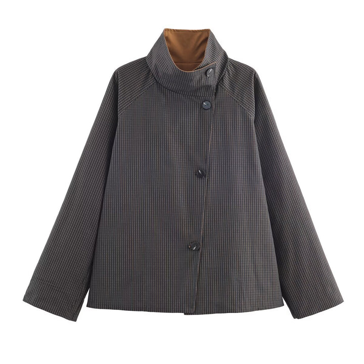 Dame urban oversized jakke med høj krave Stilla