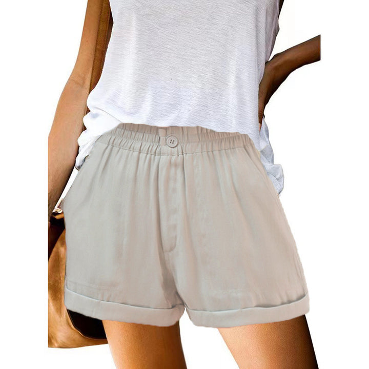 Dame fritids shorts med elastisk talje og trendy design Stilla
