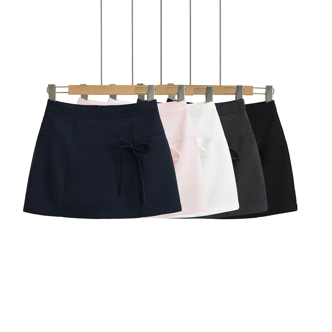 Dame fritids skåret nederdel med justerbar snor og svajende design Stilla