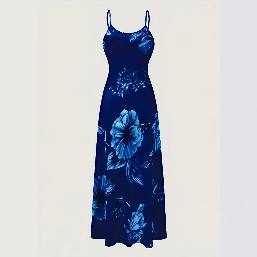 Dame maxikjole med elegant blomsterprint og moderne snit Stilla