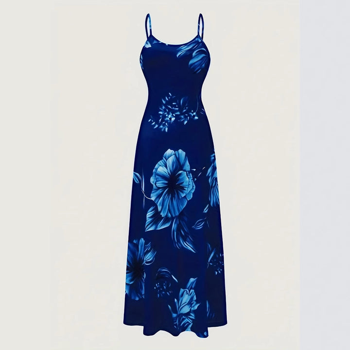 Dame maxikjole med elegant blomsterprint og moderne snit Stilla