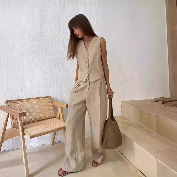 Kvinder Elegant Linned Overall Stilla