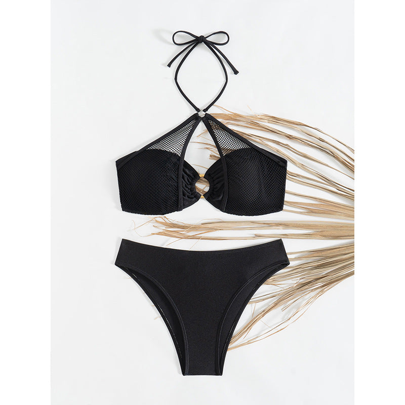 Dame Højstøttende Mesh-Bikini-Sæt Stilla