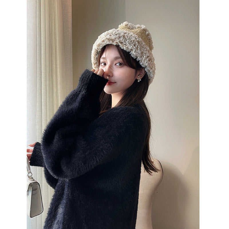 Dame Oversized Cardigan med Hjerteknapper og Blødt Materiale Stilla