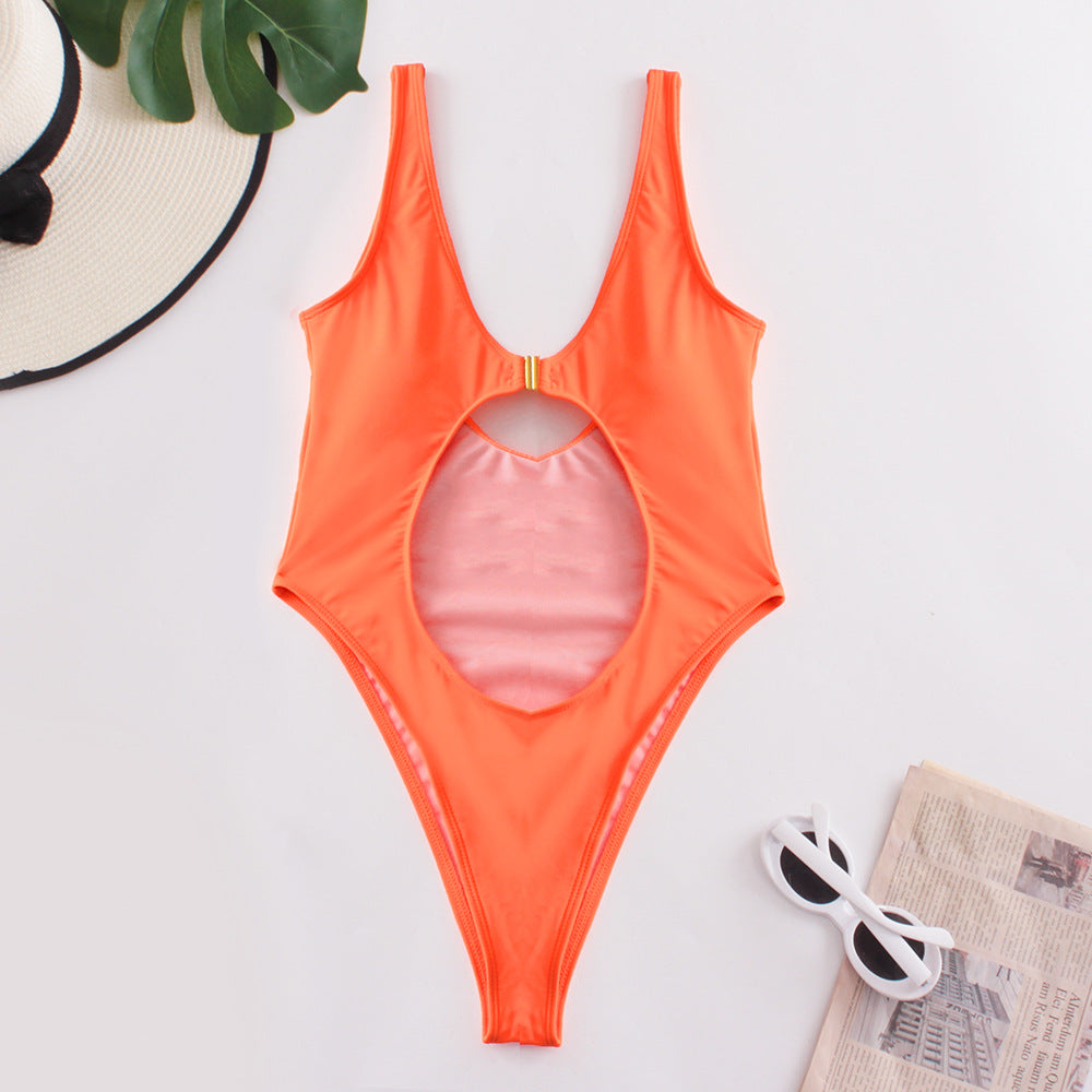 Dame Cut-Out Dyb V Badedragt Stilla