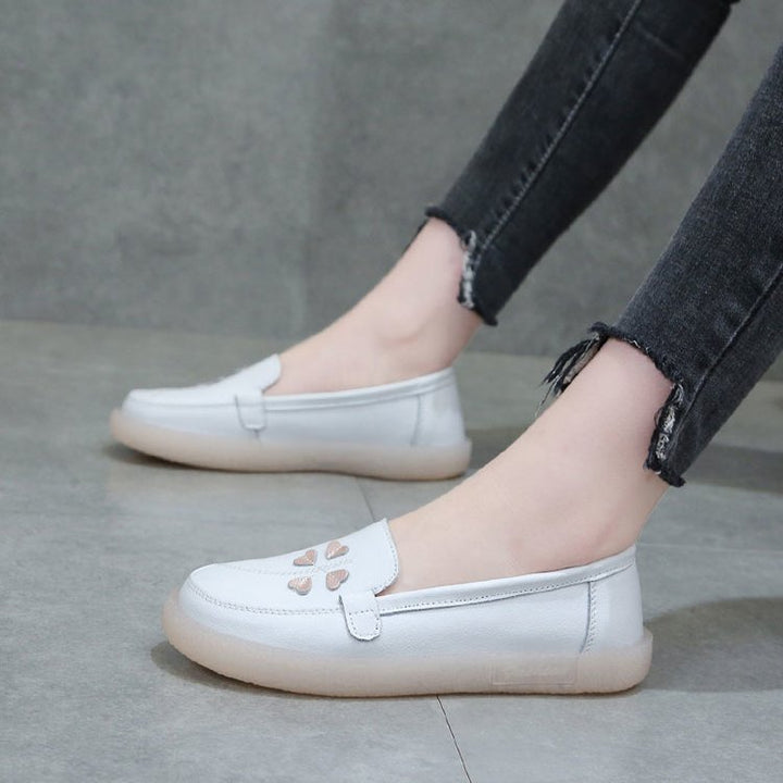 Dame Slip-On Mokkasiner med hjerteformet design i kunstlæder Stilla