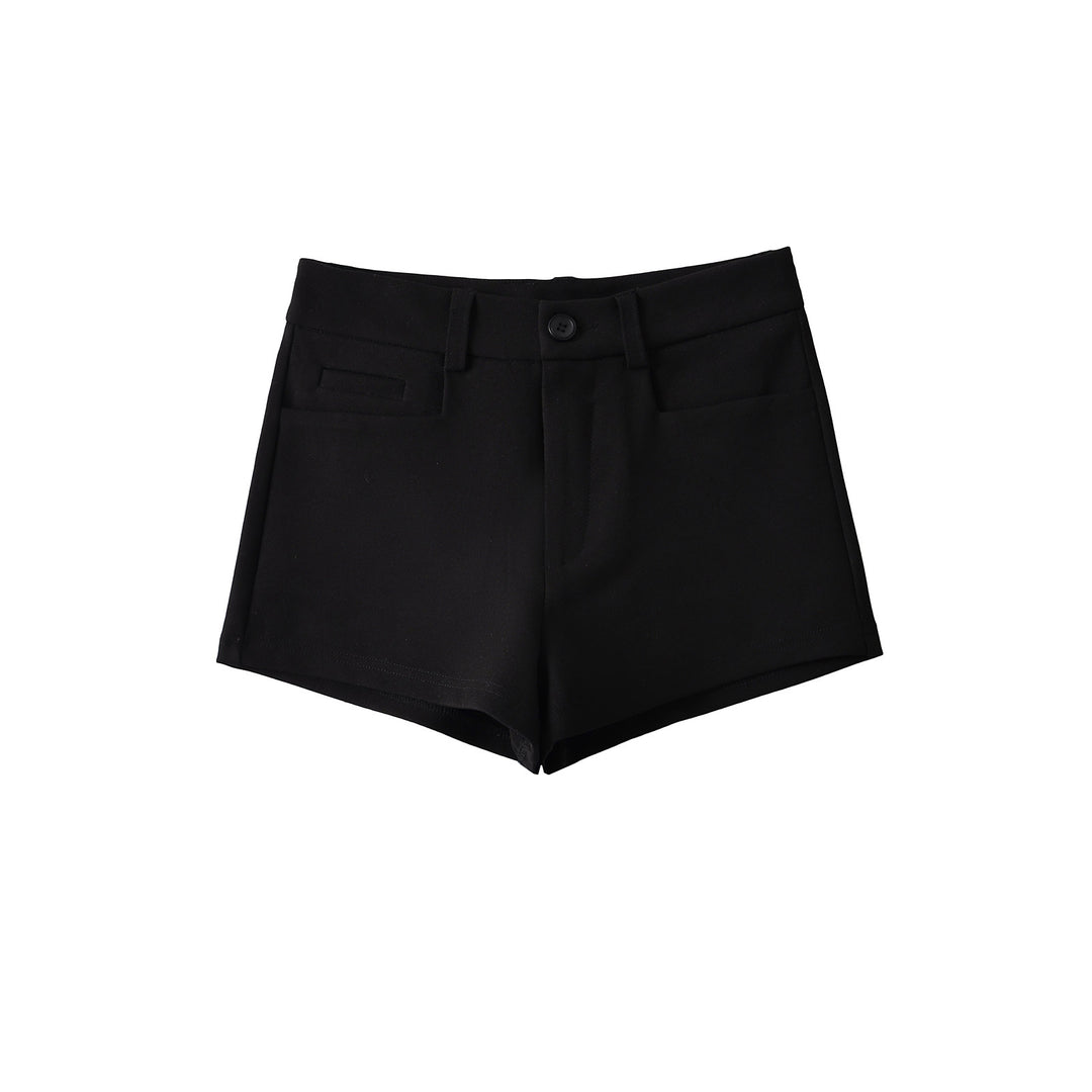 Dame højtaljede shorts med elegant snit og praktiske lommer Stilla