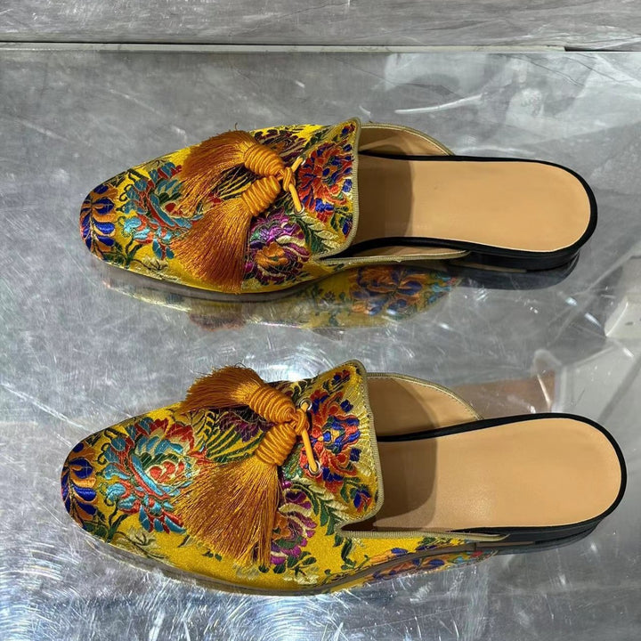Femme Luxus Broderede Clogs Stilla