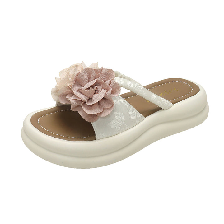 Dame Blomster-Fodseng med polstret sål og moderne rem-design Stilla