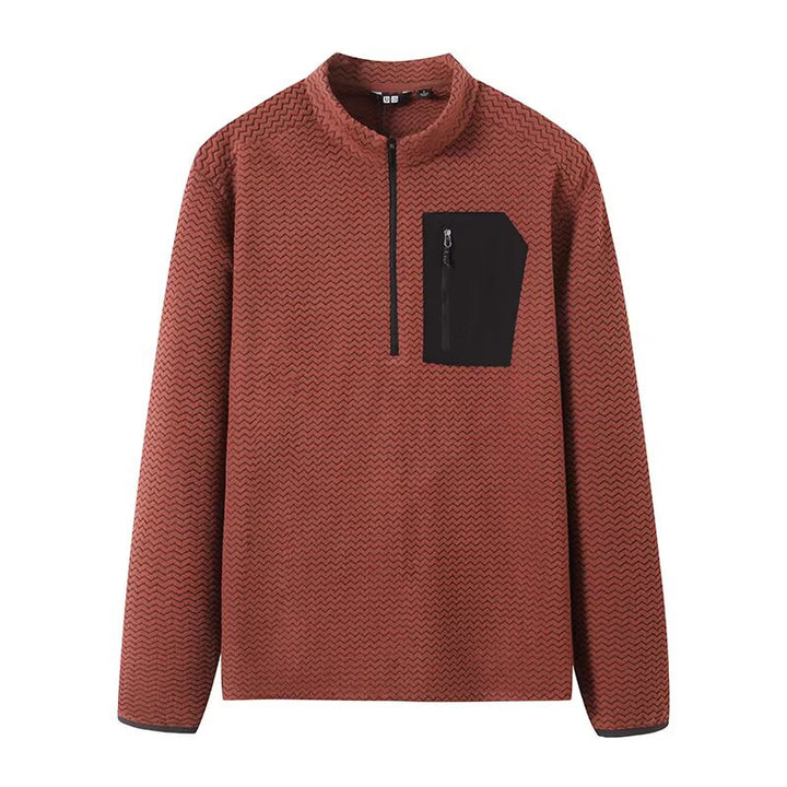 Kvindernes funktionelle sweater med høj krave og praktisk lynlås Stilla