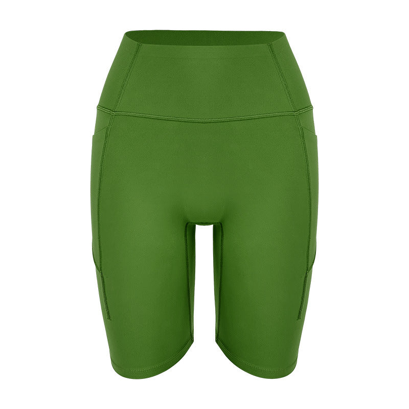Dame højtaljede sports shorts med praktiske sidelommer og ekstra fleksibilitet Stilla