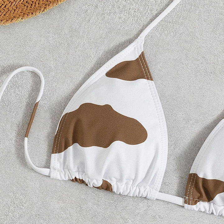 Dame bikiniset med skirt Stilla