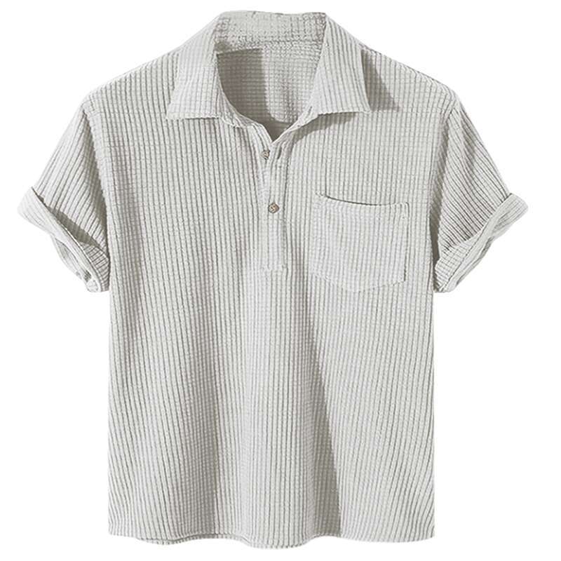 Herrer Tekstureret Kortærmet Poloshirt Stilla