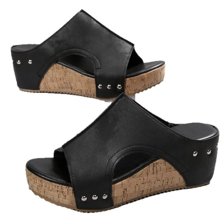 Dame Wedge-sandaler med komfortabel korksål og moderne remdesign Stilla