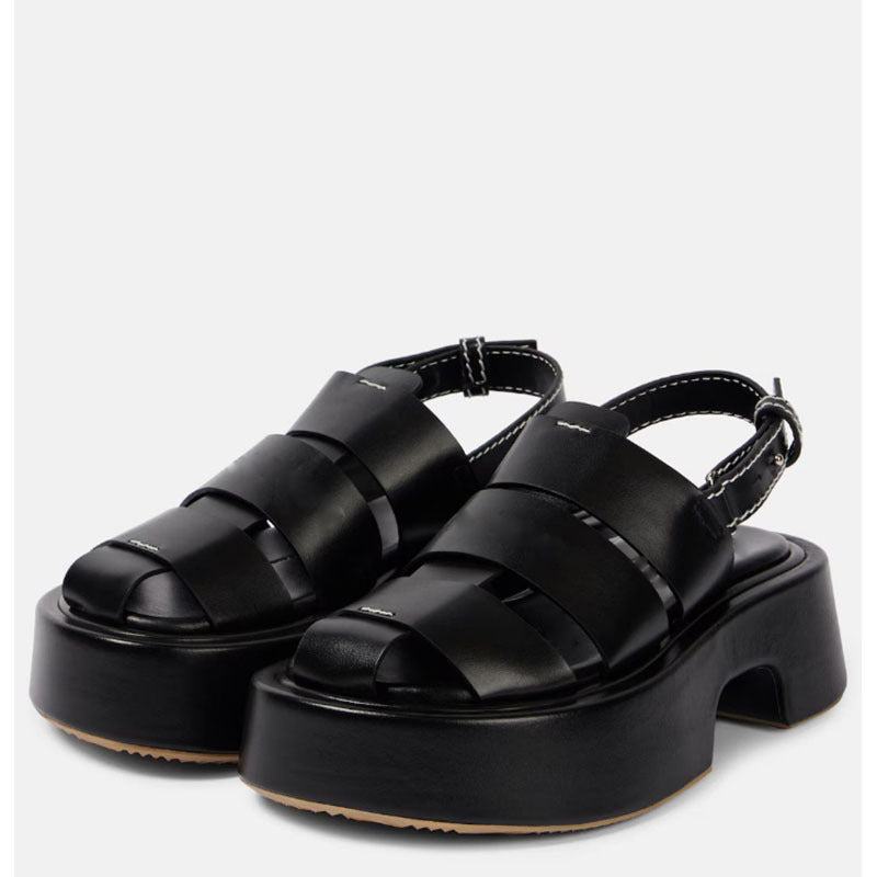 Dame Chunky Platform Slingback Sandaler Stilla