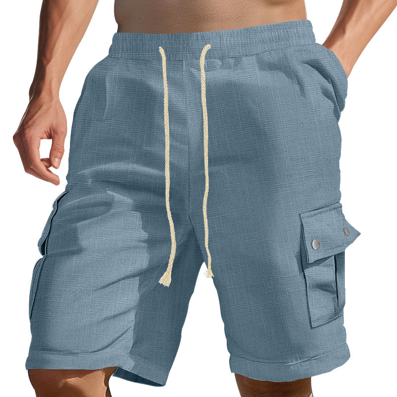Herren Cargo-Shorts med elastisk talje og praktiske sidelommer Stilla